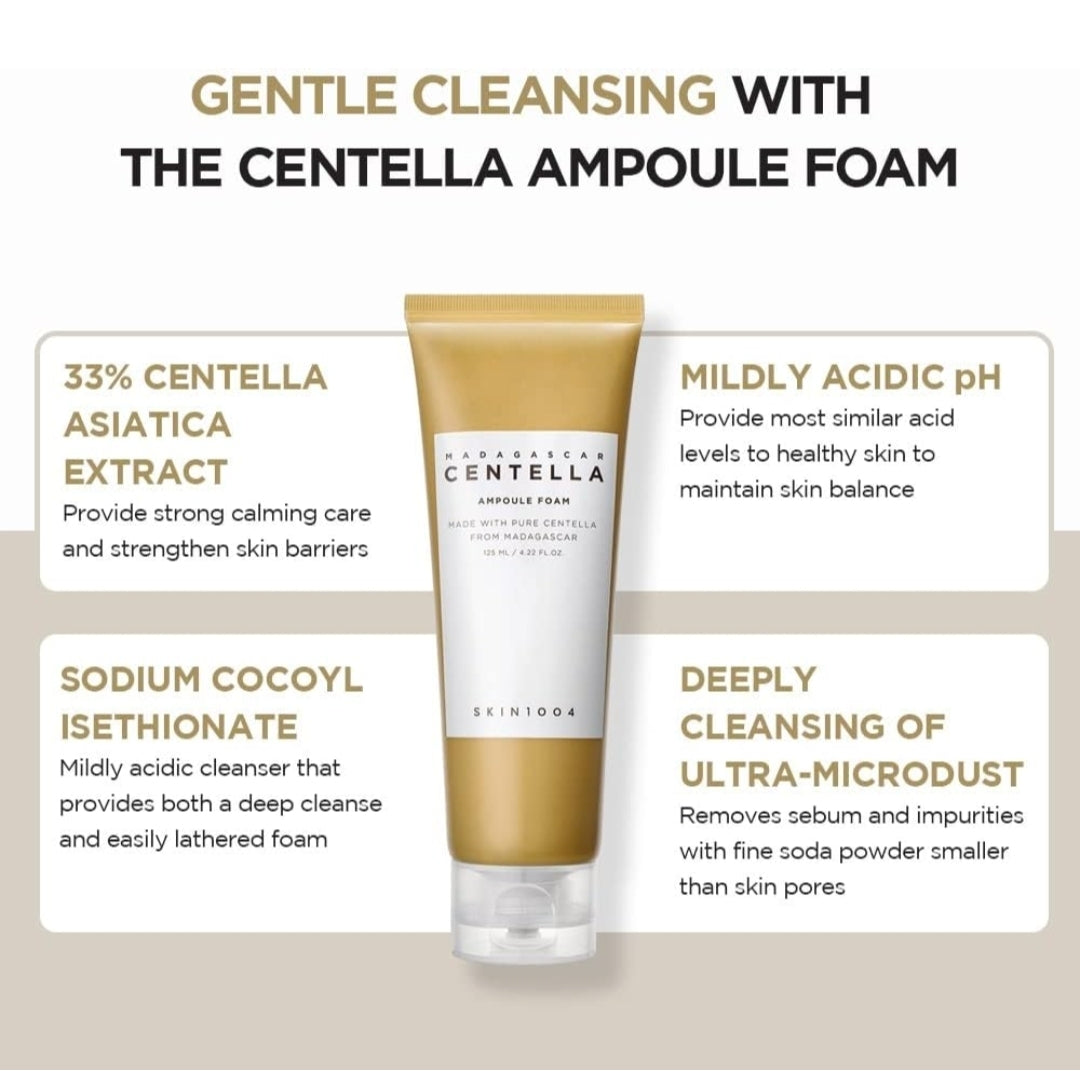 SKIN1004 Madagascar Centella Ampoule Foam - Cream to Foam Cleanser