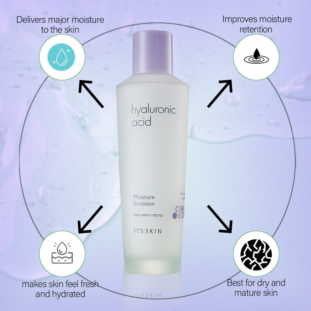 ITS SKIN Hyaluronic Acid Moisture - 3 Piece Skincare Set - Korean beauty for dry skin