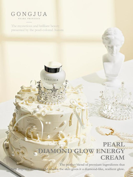 Gongjua Pearl Diamond Glow Energy Cream - With Pearl Extract - Premium Korean Brand, Highly Effective Skin Brightening, Anti-aging, and Skin Regeneration