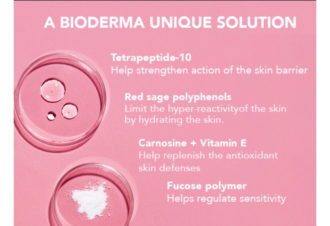 Bioderma Sensibio Defensive Serum - Concentrado hidratante calmante para piel sensible, reduce arrugas y líneas finas, previene el envejecimiento prematuro