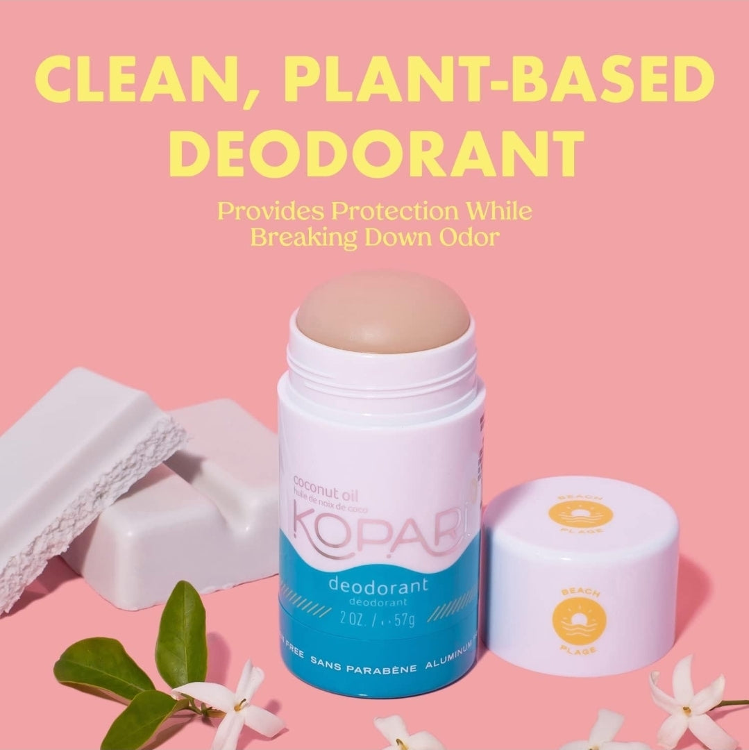 Desodorante de aceite de coco Kopari - No tóxico y limpio, a base de plantas.