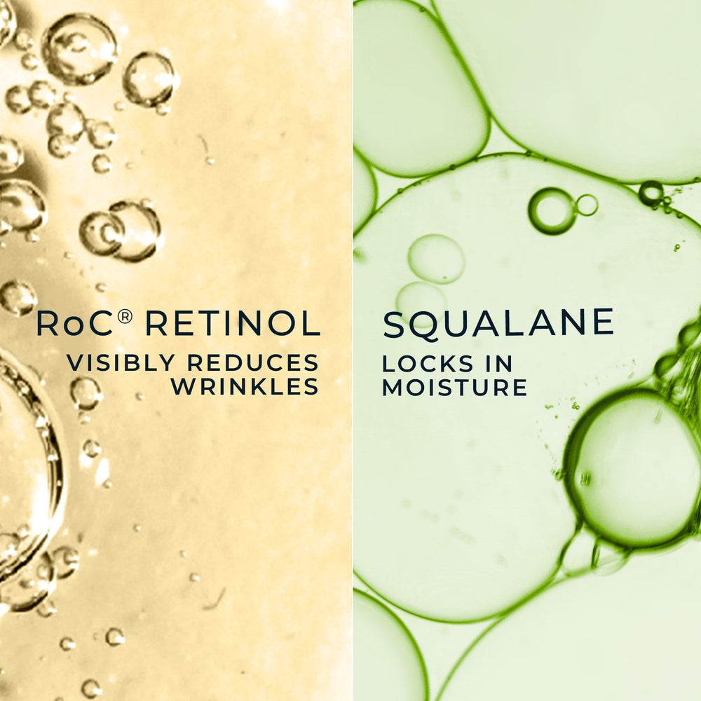 RoC Hydration+ Serum & RETINOL CORREXION Deep Wrinkle Night Cream - Antiaging Set