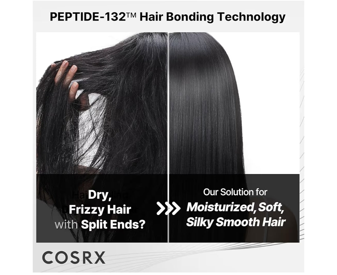 COSRX PEPTIDE 132 Ultra Perfect Hair Bonding Oil Serum - Keratin Treatment for Frizzy, Damaged, Dry Hair – Repairs Split Ends, Adds Hair Gloss with Argan & Jojoba Oils – For All Hair Types