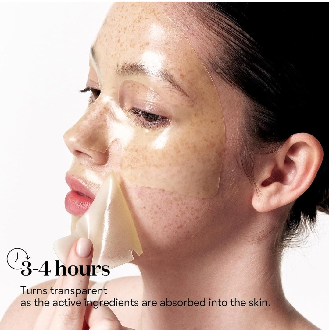 VT Cosmetics Vita-Light Reedle Shot 100 - 2 Step Brightening Hydrogel Mask - Cicahyalon + Cica Reedle + Vitamin C - Intensive Glowing, Exosome Glutathione, Melting - 1 Mask
