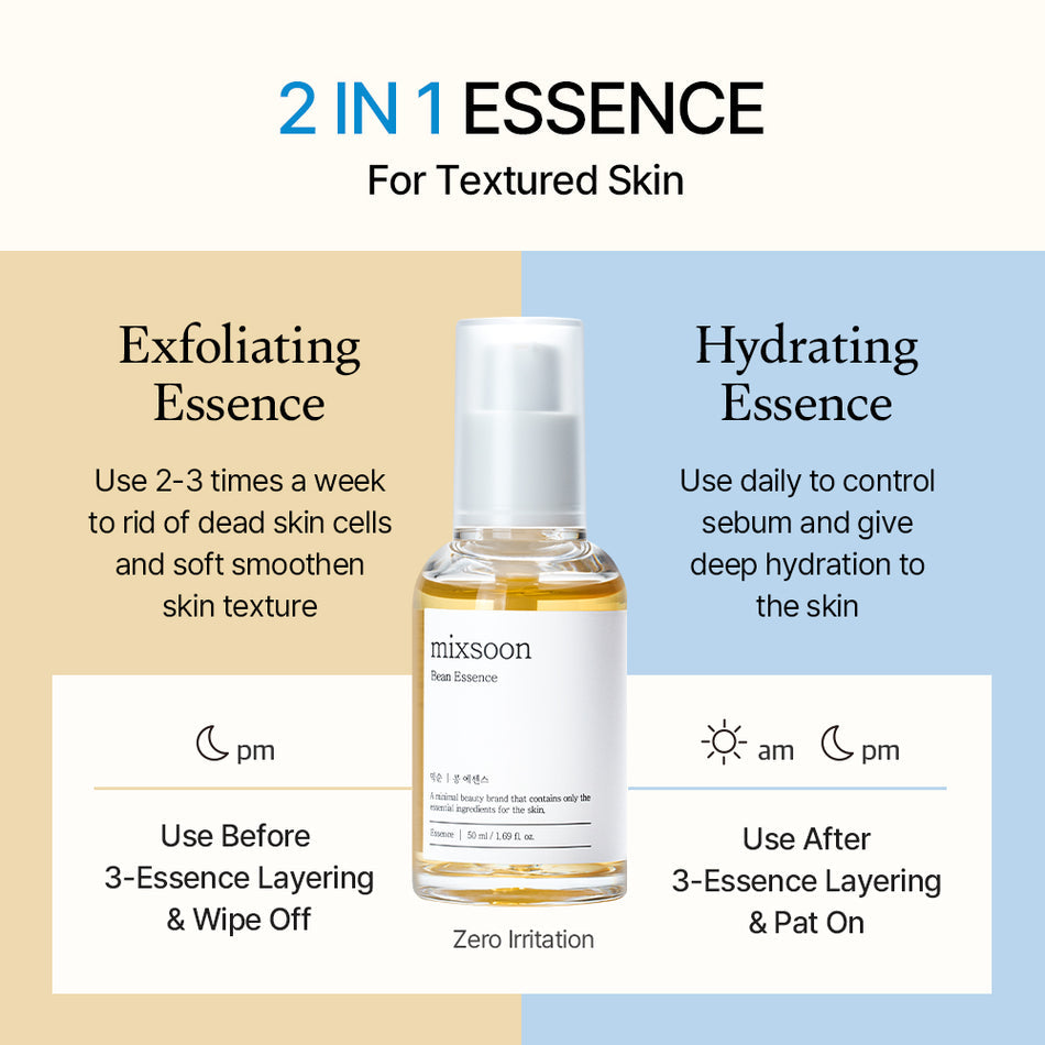 Mixsoon Bean Essence - Exfoliating & Hydrating for Textured Skin