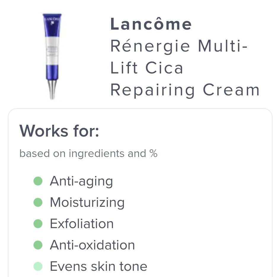 Lancôme Rénergie Multi-Cica Skin Barrier Repairing Cream - Antiaging Restore moisture to the skin and strengthens its barrier function