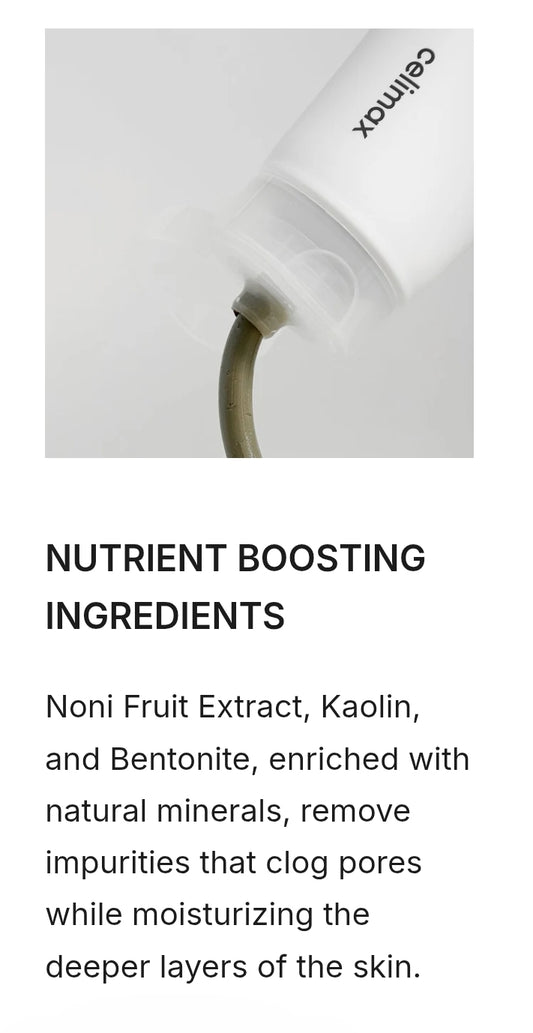 Celimax The Real Noni Refresh Clay Mask - Deep cleansing, exfoliation, hydration