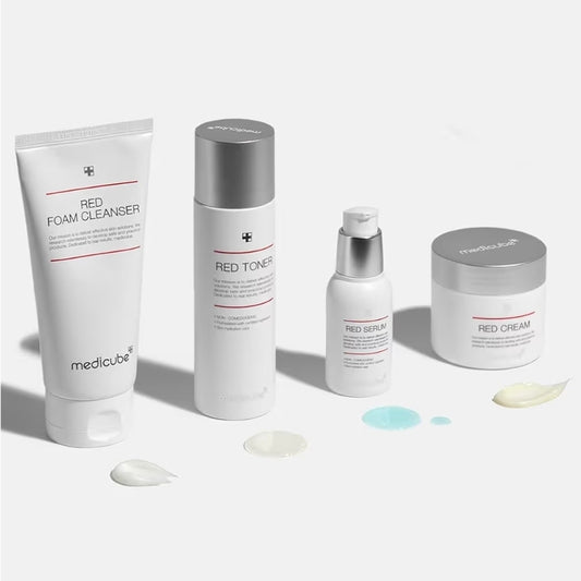 Medicube Red Toner 2.0 - Low-irritating Formula for Acne-Prone Skin, Soothing and Relieving, Formulated with BHA, Niacinamide & Adenosine, Non-comedogenic