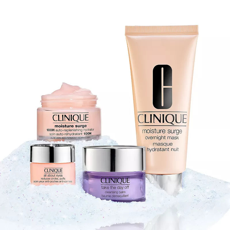 Imprescindibles para una piel radiante de Clinique: set de 4 productos para el cuidado de la piel - Set hidratante