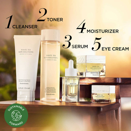 Elizabeth Arden White Tea - Complete Premium SkinCare Set - 5 Piece Skincare Set