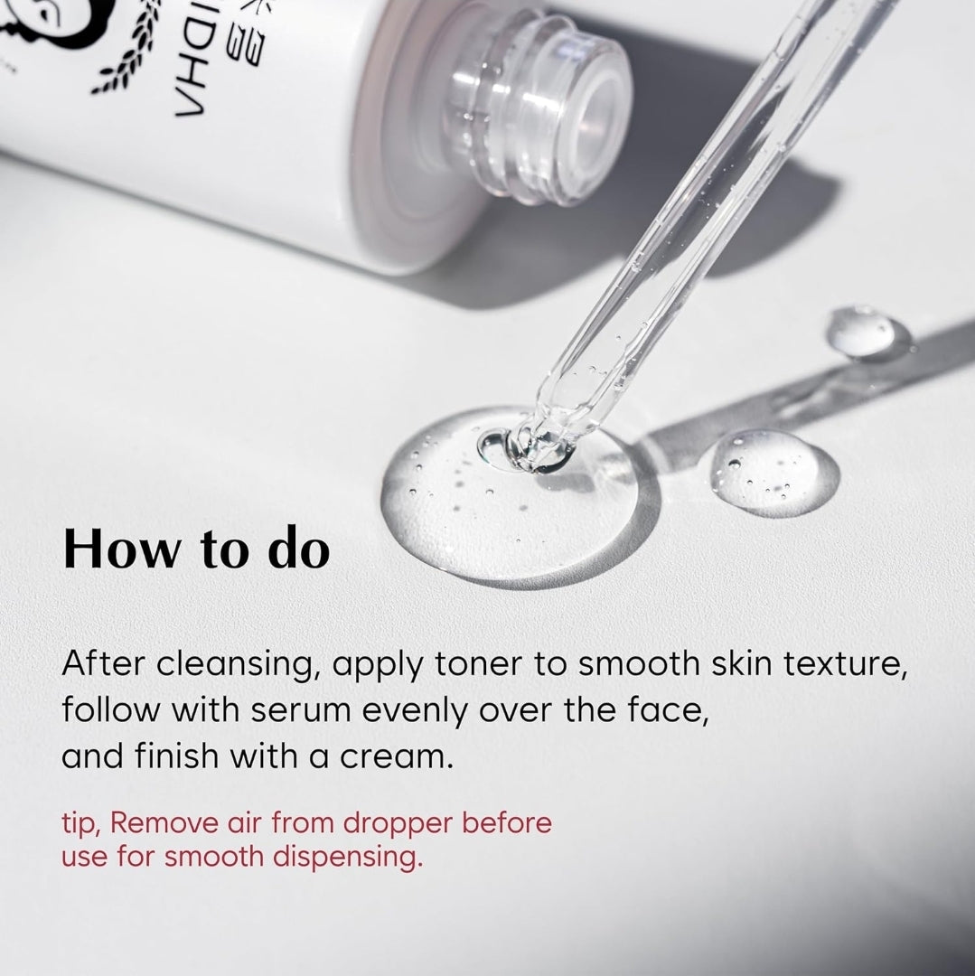 MIDHA Rice Serum - Deep Hydration, Skin Barrier Support - Maintains skin's moisture and promotes a balanced, radiant appearance