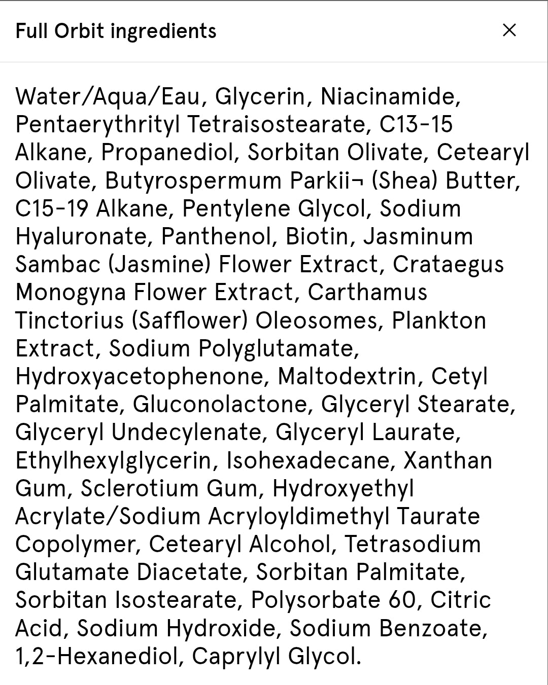 Glossier Full Orbit Hydrating, Brightening, Smoothing Eye cream - A multi-benefit, 360° eye cream, hydrating, depuffing, brightening dark circles and smoothing fine lines