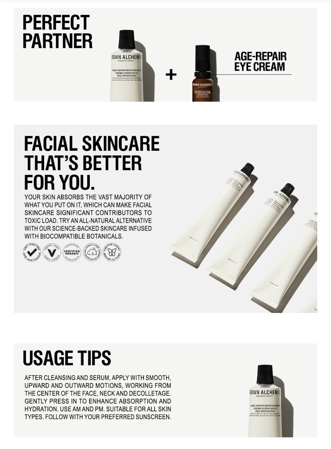 Grown Alchemist Age-Repair Moisturizer Face Cream - Deeply hydrating cream for skin rejuvenation