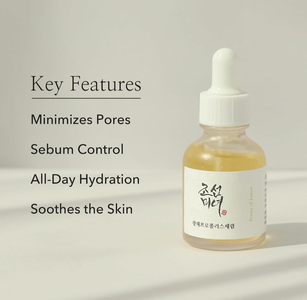 Suero iluminador Beauty of Joseon con propóleo y niacinamida, hidratante facial calmante