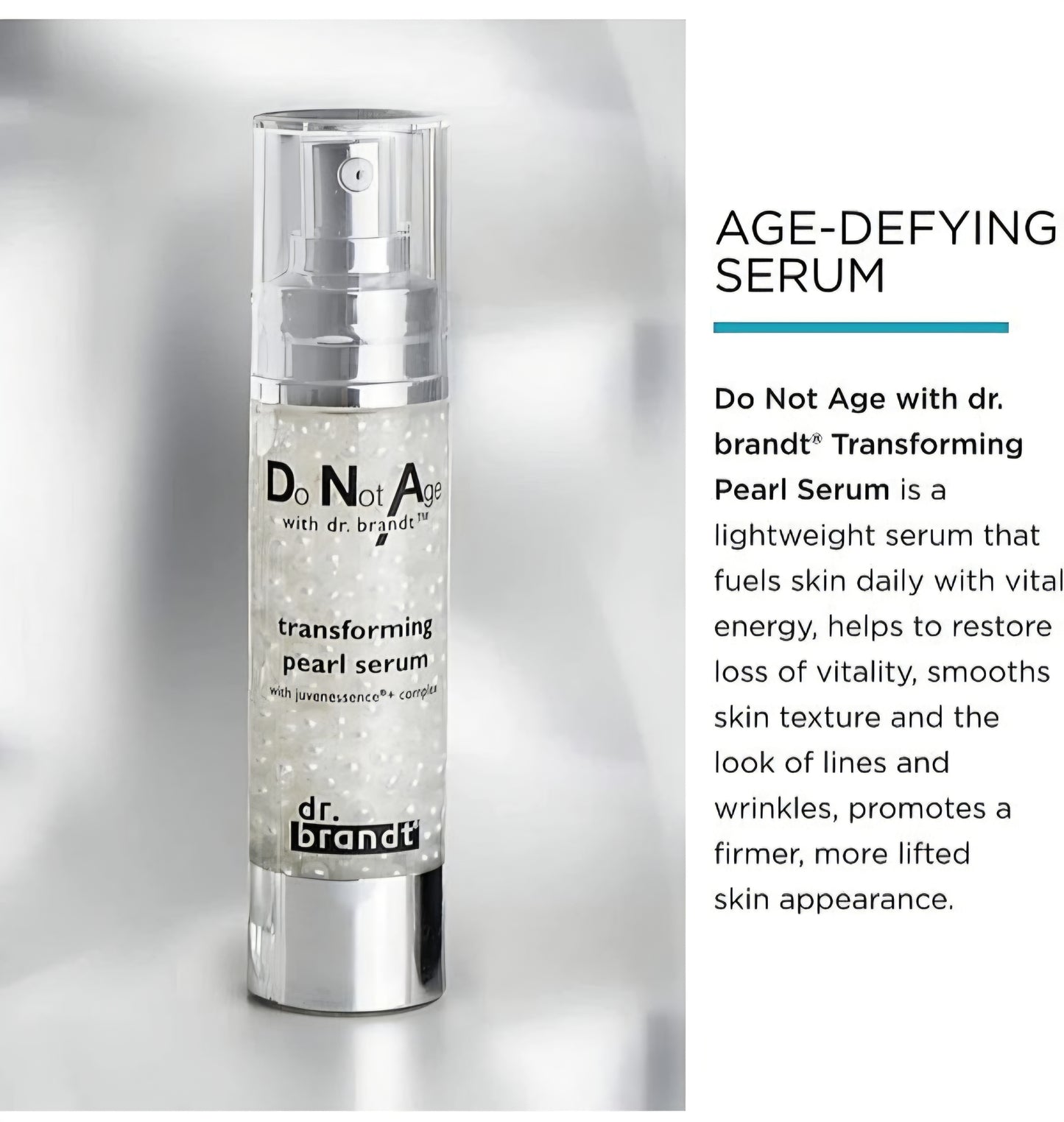 Dr. Brandt Do Not Age Triple Peptide Eye Cream + Time Defying Cream + Transforming Pearl Serum - 3 Piece Skincare Set - Extreme Anti-Aging Formula