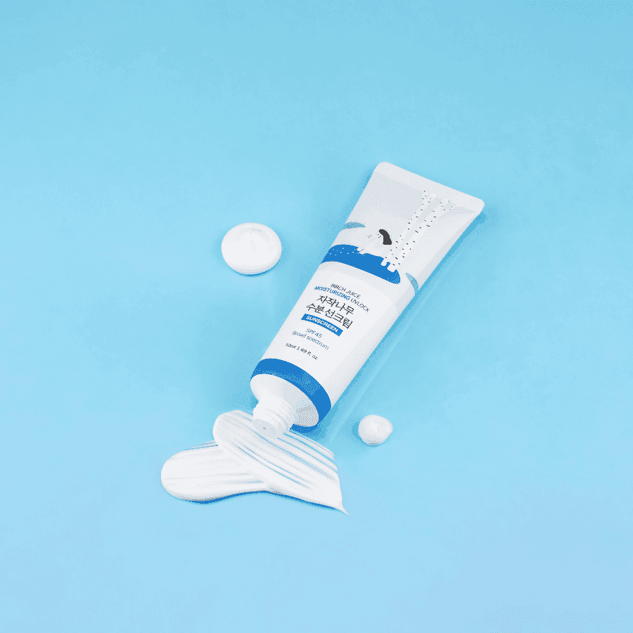 Round Lab Birch Moisturizing Sunscreen UVLock SPF 45+ Broad Spectrum - Decreases inflammation, purifies and hydrates with its extensive minerals, enzymes, proteins and antioxidants