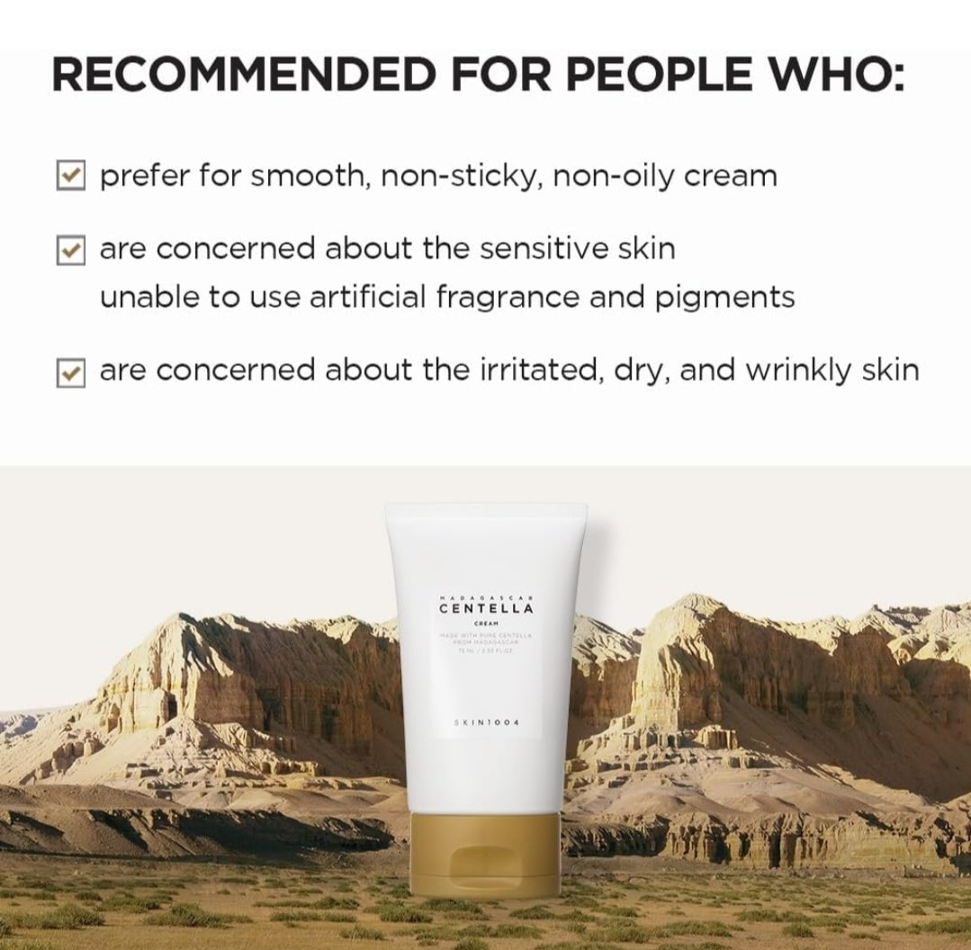 Crema de Centella de Madagascar SKIN1004 - Hidratante, iluminadora y antiarrugas