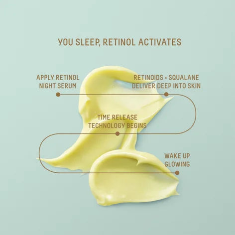 Suero de noche Biossance Squalane + Retinol: para líneas finas y arrugas. Suero de retinol eficaz para pieles sensibles.