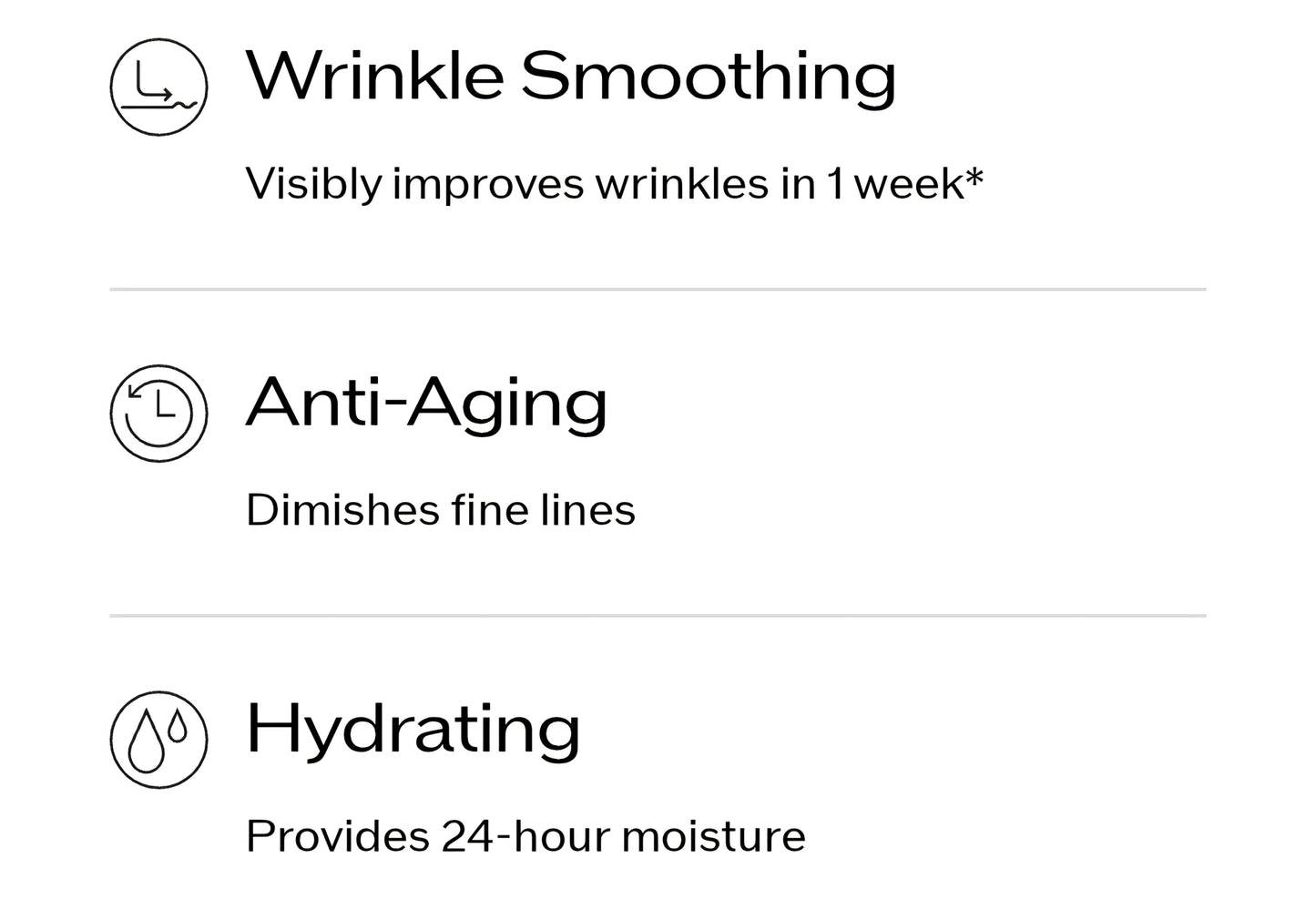 Shiseido Benefiance Wrinkle Smoothing Contour Serum
Retinol Serum Visibly Improves Wrinkles
