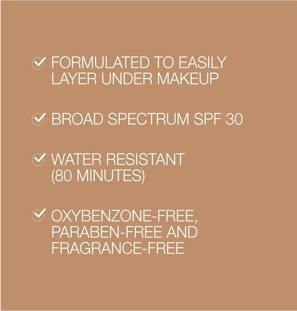 Neutrogena Purescreen+ Tinted Sunscreen for Face with SPF 30 - Broad Spectrum Mineral Sunscreen with Zinc Oxide and Vitamin E, Water Resistant, Fragrance Free, Medium