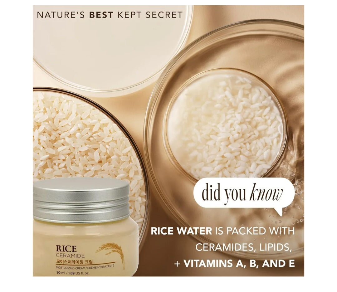Crema hidratante con ceramidas de arroz de The Face Shop