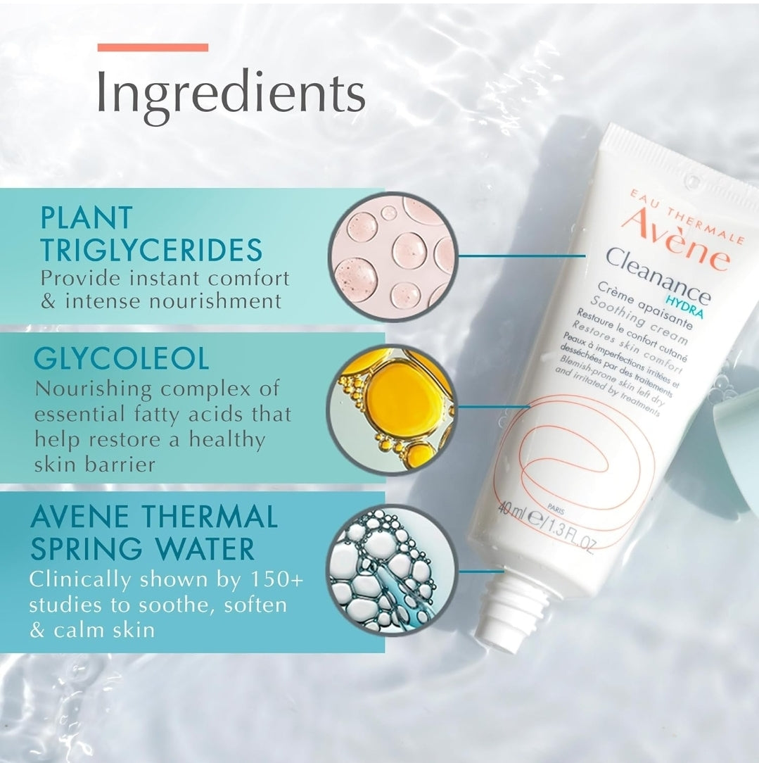 Avene Cleanance HYDRA Crema Calmante - Hidratante Enriquecida