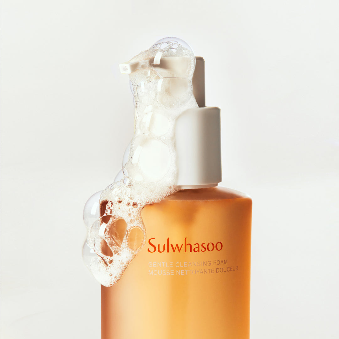 Sulwhasoo Gentle Cleansing Foam - Korean Face Wash for All Skin Types, Moisturizes, Rejuvenates, Removes Dirt and Impurities