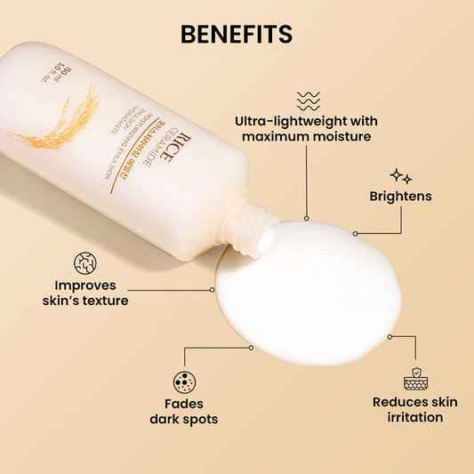The Face Shop Rice Ceramide Moisturizing Emulsion - For dark spots, freckles, and hyperpigmentation