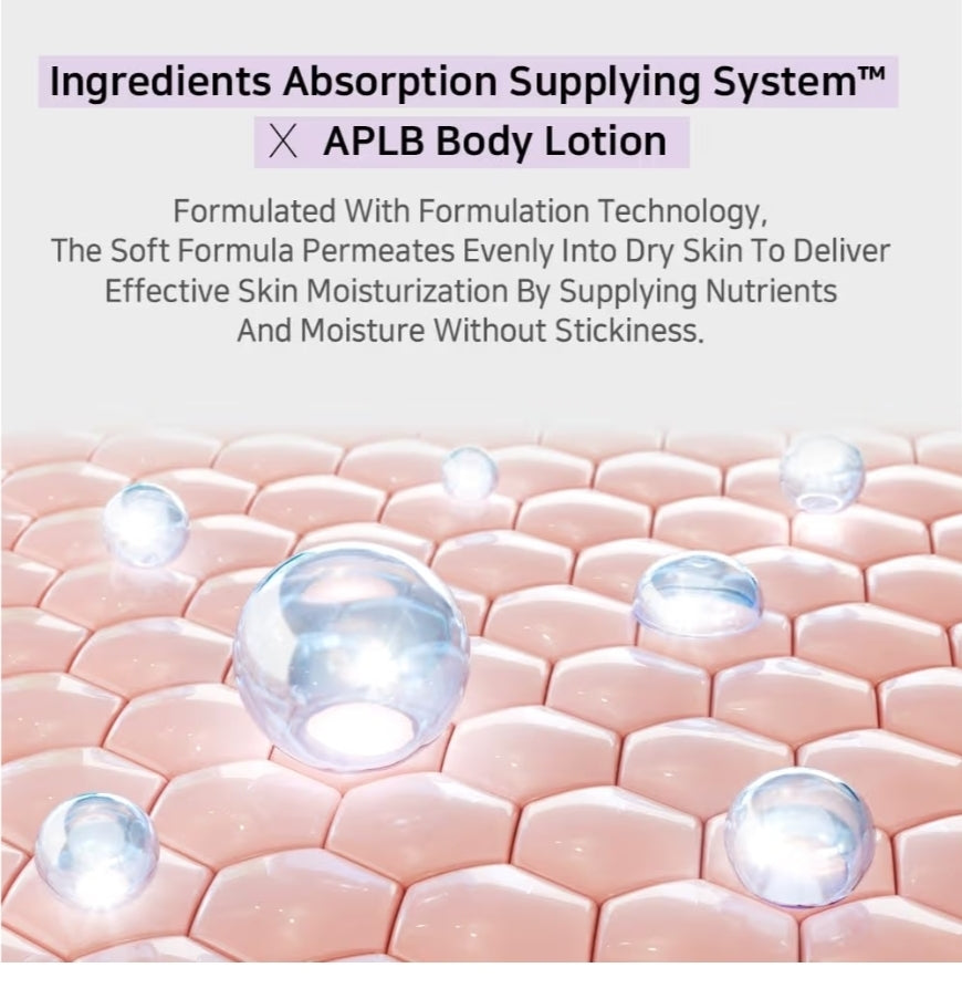 APLB Collagen EGF Peptide Body Lotion - COLLAGEN PEPT CEN 17.1%, Elasticity care, Long lasting moisturizing, Revitalize for gentle and improve skin texture