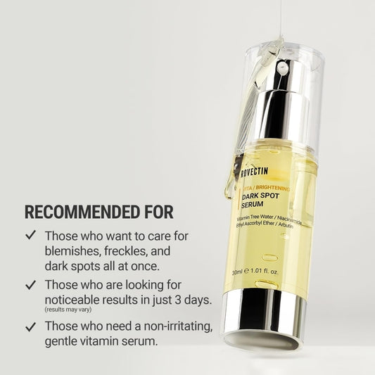 ROVECTIN Vita Brightening Dark Spot Serum - Clearing Blemish and Evening Skin Tone - Rich Vitamin C, Brightening, Hydrating