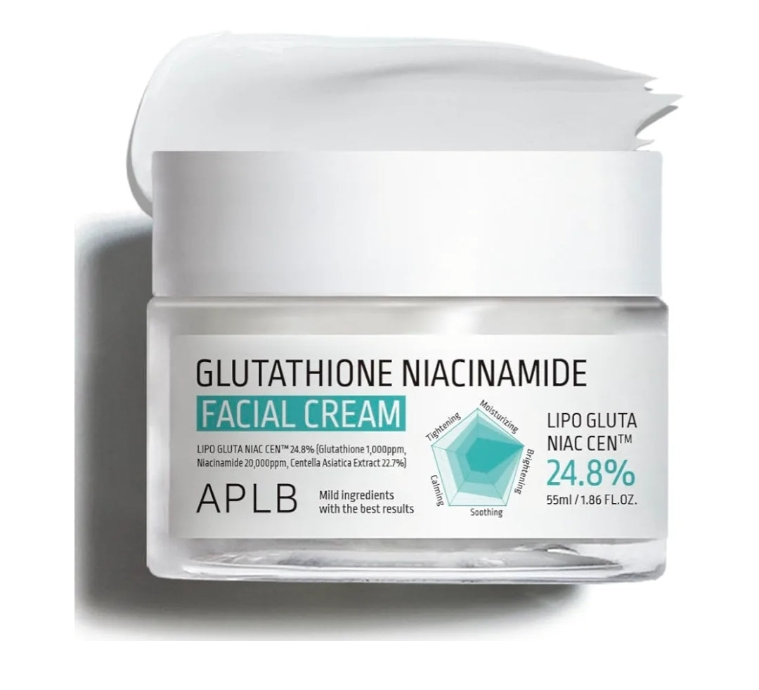 APLB Glutathione Niacinamide Facial Cream - Dullness, uneven skin tone Premium SkinCare APLB Glutathione Niacinamide Facial Cream - Dullness, uneven skin tone Premium SkinCare