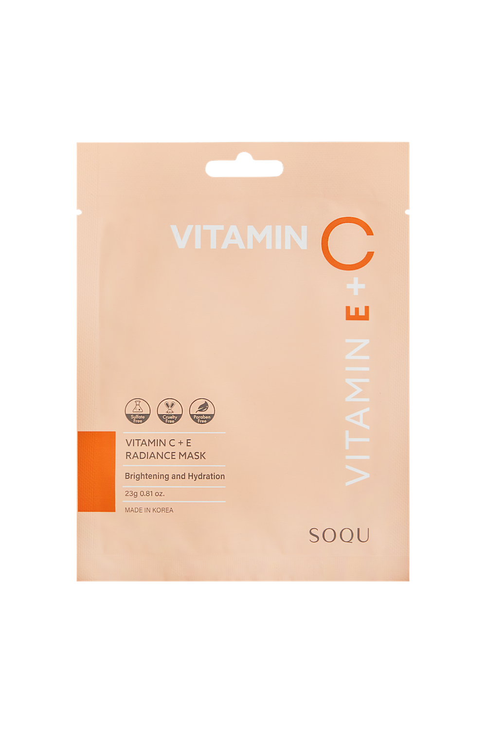 SOQU VITAMIN C + E RADIANCE MASK - Brightening and Hydration