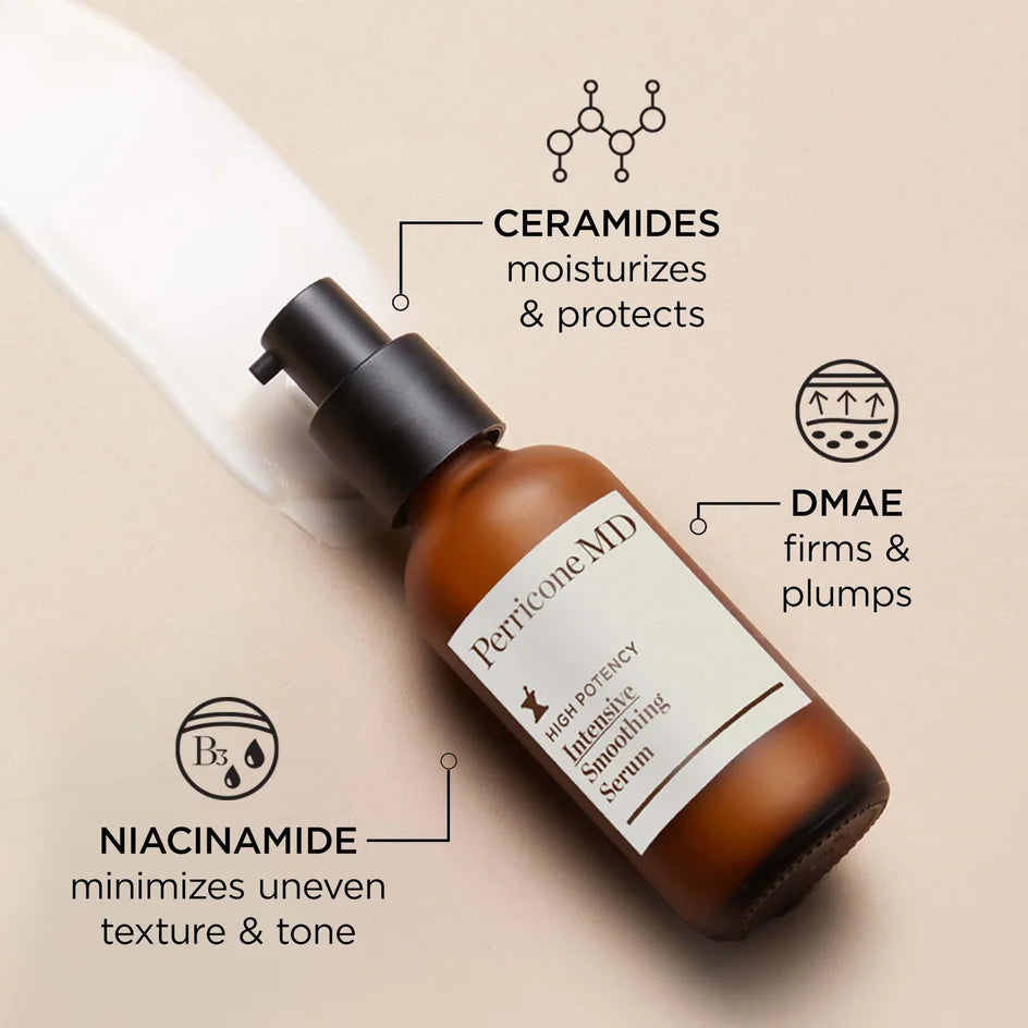 Perricone MD High Potency Intensive Smoothing Serum -
Visibly smooths rough skin texture for a more refined, even-looking complexion