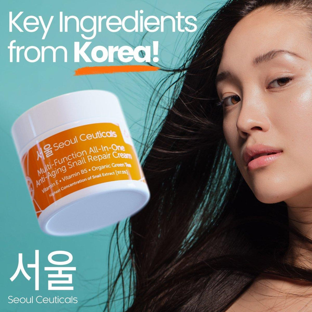 Crema reparadora antiedad multifunción de caracol todo en uno de Seoul Ceuticals