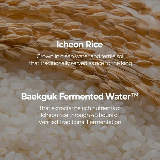 Skinfood Rice Brightening Serum - For Glow Glass Skin, Fermented Natural Rice Water Milk, Pore Minimizing, Deep Hydrating, Dark Spot Correcting