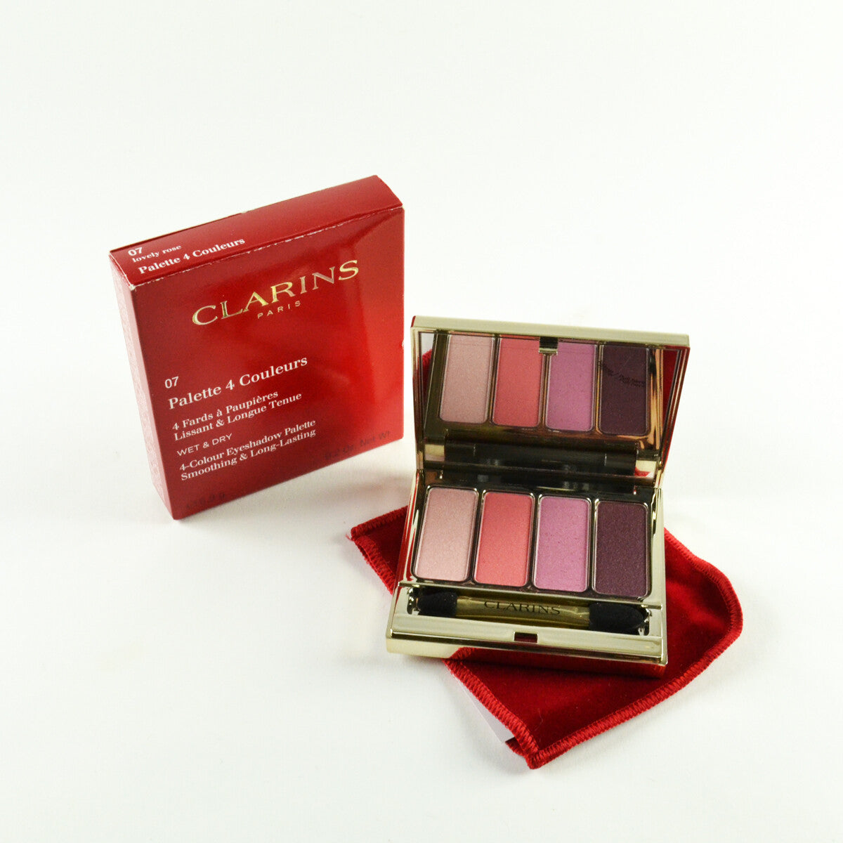 Clarins 4 Colour Eyeshadow Palette - Wet & Dry Smoothing and Long Long Lasting - 07