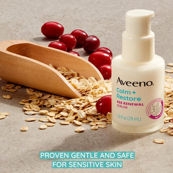 Aveeno Calm + Restore Age Renewal Anti Aging Face Serum