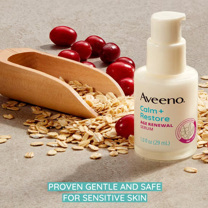 Aveeno Calm + Restore Age Renewal Anti Aging Face Serum
