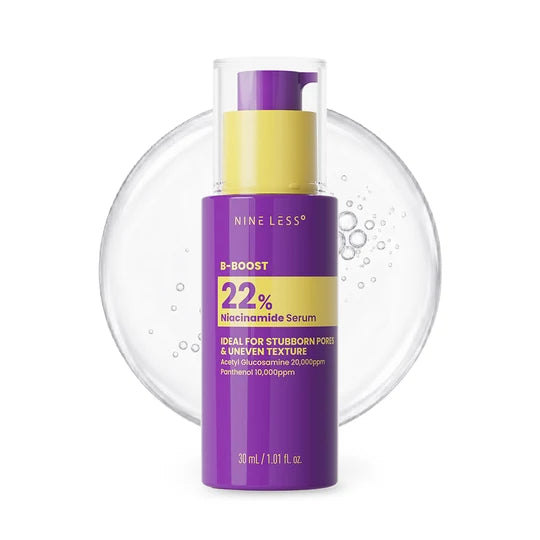 Nineless B-BOOST 22% Niacinamide Serum - Fades patchy discoloration to reveal an even, bright complexion