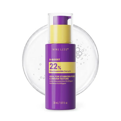 Nineless B-BOOST 22% Niacinamide Serum - Fades patchy discoloration to reveal an even, bright complexion