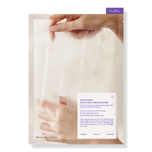 Dr. Althea-Jelly Seal Dewy Mask - 1 Mask - Gauze sheet with dual-layer gel technology adheres well to the skin, boosting absorption and delivering beneficial ingredients for deep, long-lasting hydration