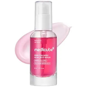 medicube PDRN Pink Collagen Glow Jelly Serum - Lightweight Water-Jelly For Plump & Supple Skin, Radiance & Elasticity Care with PDRN, Collagen, Niacinamide