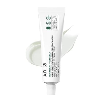 Anua Heartleaf Centella Red Spot Cream, Face Moisturizer for Skin Relief, Niacinamide, Panthenol, Cica Calming Care, Barrier Strengthening, Non-Comedogenic