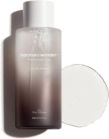 Haruharu Black Rice Hyaluronic Toner, Lavender Scent, Vegan, Toner for Face, Deep Hydration, Glass Skin, Soothing & Moisturizing, Balance Dehydrated Skin, Cruelty-Free, Korean Skin care