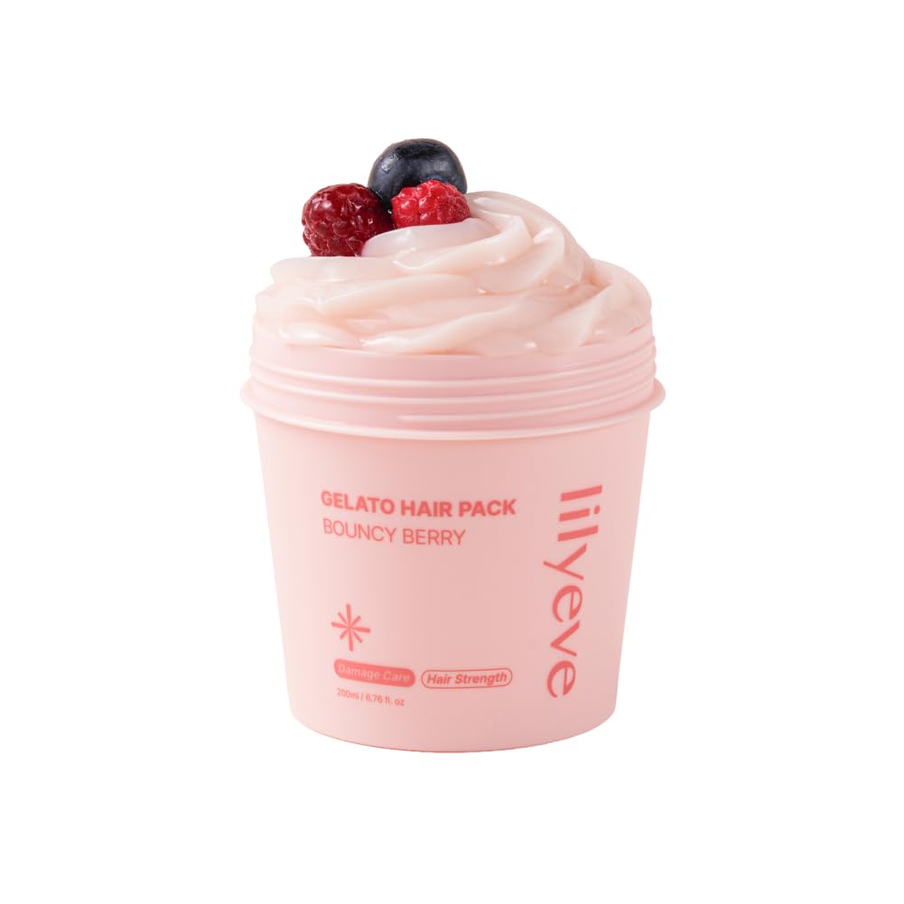 lilyeve REPAIRTURN Bouncy Berry Gelato Hair Pack, Milk Protein