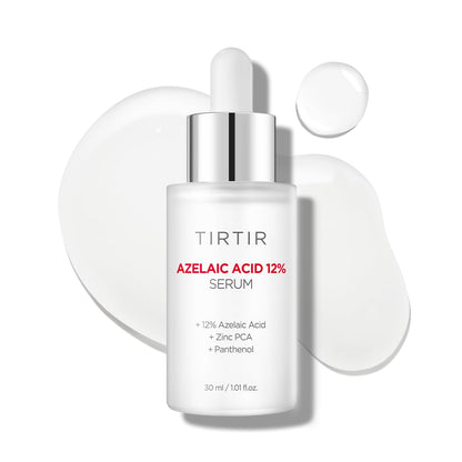 TIRTIR Azelaic Acid 12% Serum for Blemish-Prone Skin - Lightweight Hydrating Formula with Zinc PCA & Hyal-ZIP, Non-Comedogenic, Fragrance-Free