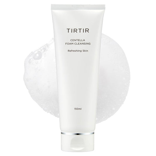 TIRTIR Centella Foam Cleansing - Creamy Bubble with Centella Asiatica Extract, Mild Foam Cleanser