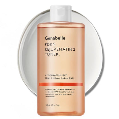 Genabelle PDRN Rejuvenating Toner - Deep Hydration & Skin Barrier Support with PDRN, Panthenol, Hyaluronic Acid - Soft & Glowing Skin - Glass Skin