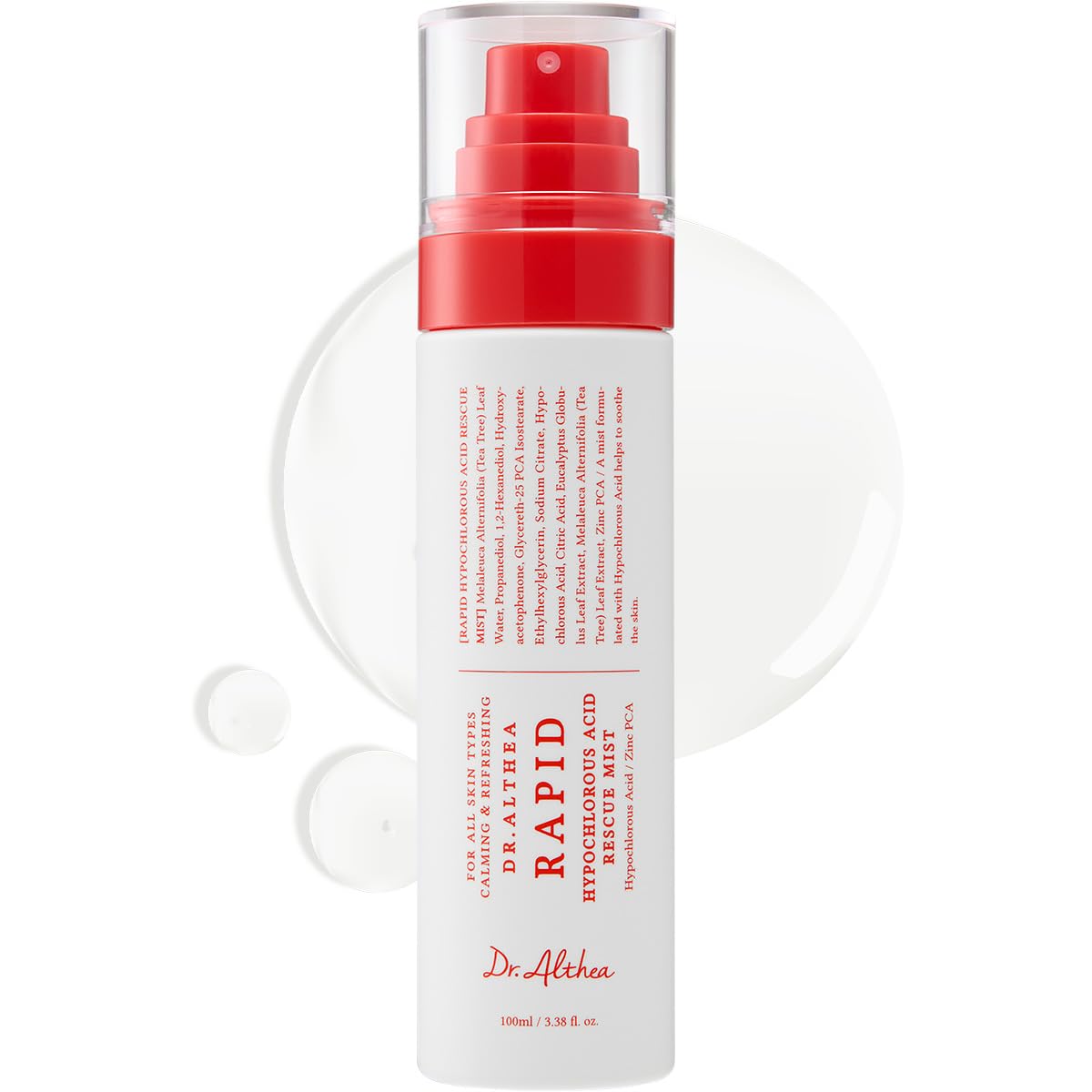 Dr.Althea Rapid Hypochlorous Acid Rescue Mist, Korean Skin Care