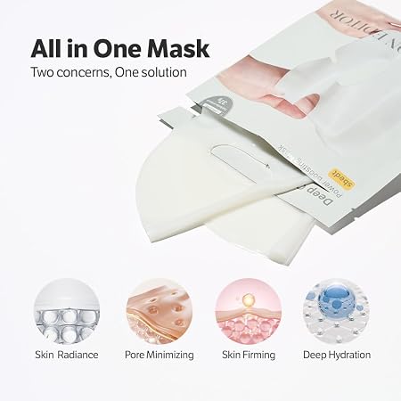 SUNGBOON EDITOR Deep Collagen (1 mask) Overnight mask Real Collagen for Elasticity Hydrating Collagen Face Mask